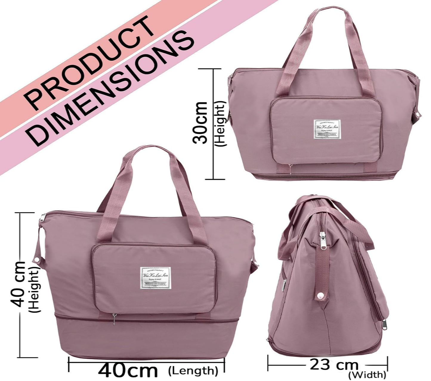 Travel Hand Bag Large Capacity Folding Travel Bag Waterproof Duffel Luggage Bag